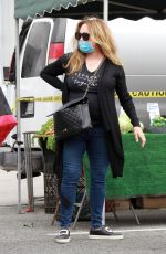CATHERINE BACH Shopping at Farmers Market in Los Angeles 06/28/2020