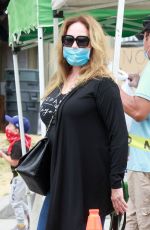CATHERINE BACH Shopping at Farmers Market in Los Angeles 06/28/2020