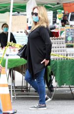 CATHERINE BACH Shopping at Farmers Market in Los Angeles 06/28/2020