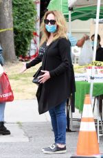 CATHERINE BACH Shopping at Farmers Market in Los Angeles 06/28/2020