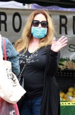 CATHERINE BACH Shopping at Farmers Market in Los Angeles 06/28/2020