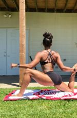 CHANTAE MCMILLAN Workout at Her Home - Instagram Photos 06/17/2020