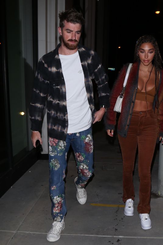 CHANTEL JEFFRIES and Andrew Taggart at Catch LA in West Hollywood 06/13/2020