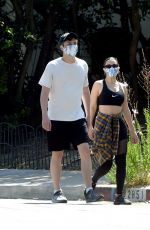 CHARLI XCX and Huck Kwong Wearing Masks Out in Los Angeles 06/04/2020
