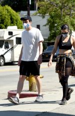 CHARLI XCX and Huck Kwong Wearing Masks Out in Los Angeles 06/04/2020
