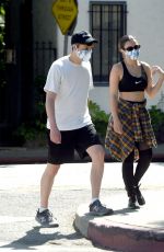 CHARLI XCX and Huck Kwong Wearing Masks Out in Los Angeles 06/04/2020