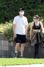 CHARLI XCX and Huck Kwong Wearing Masks Out in Los Angeles 06/04/2020