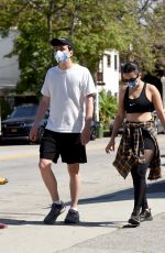 CHARLI XCX and Huck Kwong Wearing Masks Out in Los Angeles 06/04/2020