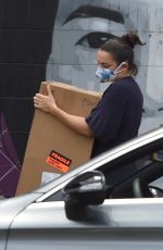 CHARLI XCX at a Framing Store in Los Angeles 06/25/2020