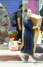 CHARLI XCX Xarries a Large Cardboard Box Out in Los Angeles 06/25/2020