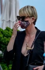 CHARLIZE THERON Out and About in Malibu 06/21/2020