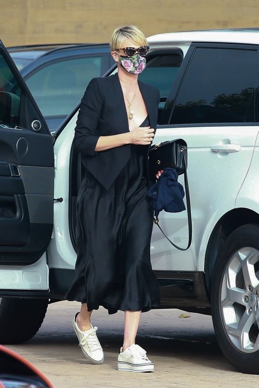 CHARLIZE THERON Out and About in Malibu 06/21/2020