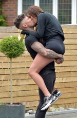 CHARLOTTE CROSBY Washing Her Car with Boyfriend in Newcastle 06/04/2020