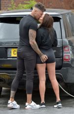 CHARLOTTE CROSBY Washing Her Car with Boyfriend in Newcastle 06/04/2020