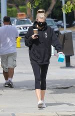 CHARLOTTE MCKINNEY and JORDANA BREWSTER at Blue Bottle Coffee 06/17/2020