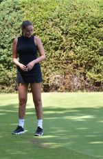 CHLOE ROSS Learning to Play Golf at Romford Golf Club in Essex 06/29/2020