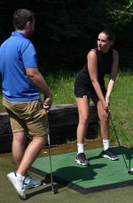 CHLOE ROSS Learning to Play Golf at Romford Golf Club in Essex 06/29/2020