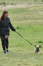 CHLOE ROSS Out with her Dog in Chigwell 06/06/2020