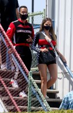 CHRISSY TEIGEN at Go Kart World in Carson 06/2682020
