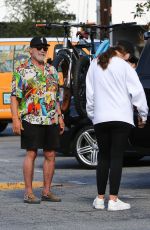 CHRISTINA and Arnold SCHWARZENEGGER Out Riding Bikes in Brentwood 06/15/2020