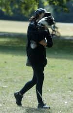 CHRISTINA LAMPARD Out with her Dog at a Park in London 06/09/2020
