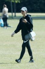CHRISTINA LAMPARD Out with her Dog at a Park in London 06/09/2020