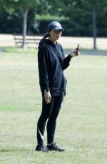 CHRISTINA LAMPARD Out with her Dog at a Park in London 06/09/2020