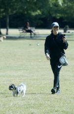CHRISTINA LAMPARD Out with her Dog at a Park in London 06/09/2020