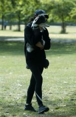 CHRISTINA LAMPARD Out with her Dog at a Park in London 06/09/2020