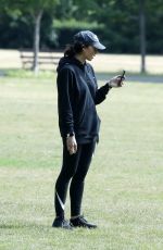 CHRISTINA LAMPARD Out with her Dog at a Park in London 06/09/2020