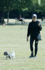 CHRISTINA LAMPARD Out with her Dog at a Park in London 06/09/2020