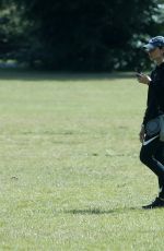 CHRISTINA LAMPARD Out with her Dog at a Park in London 06/09/2020