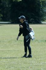 CHRISTINA LAMPARD Out with her Dog at a Park in London 06/09/2020