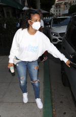 CHRISTINA MILIAN Wearing a Mask at Madeo Restaurant in Beverly Hills 06/17/2020