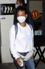 CHRISTINA MILIAN Wearing a Mask at Madeo Restaurant in Beverly Hills 06/17/2020