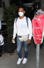 CHRISTINA MILIAN Wearing a Mask at Madeo Restaurant in Beverly Hills 06/17/2020