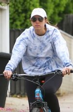 CHRISTINA SCHWARZENEGGER Out Riding a Bike in Brentwood 06/16/2020