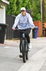 CHRISTINA SCHWARZENEGGER Out Riding a Bike in Brentwood 06/16/2020