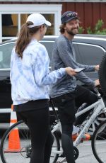 CHRISTINA SCHWARZENEGGER Out Riding a Bike in Brentwood 06/16/2020