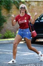 CHRISTINE MCGUINNESS in Denim SHorts Out in Cheshire 06/26/2020