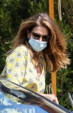 CINDY CRAWFORD Leaves Soho House in Malibu 06/24/2020