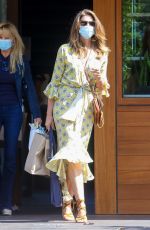 CINDY CRAWFORD Leaves Soho House in Malibu 06/24/2020