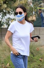 COURTENEY COX Wearing a Mask at Farmers Market in Malibu 06/21/2020