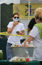 COURTENEY COX Wearing a Mask at Farmers Market in Malibu 06/21/2020