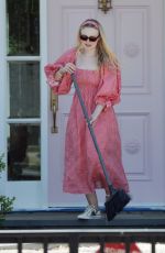 DAKOTA FANNING Leaves Her New Home in Los Angeles 06/12/2020