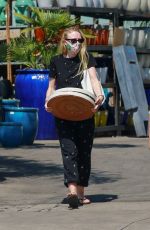 DAKOTA FANNING Shopping at a Plant Nursery in Los Angeles 06/04/2020