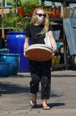 DAKOTA FANNING Shopping at a Plant Nursery in Los Angeles 06/04/2020