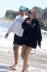 DAKOTA JOHNSON and Chris Martin at a Beach in Malibu 06/13/2020