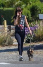 DAKOTA JOHNSON Out with Her Dog in Malibu 06/26/2020