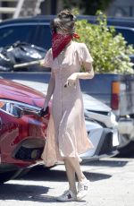 DAKOTA JOHNSON Wearing Bandana Mask Out in Los Angeles 06/11/2020